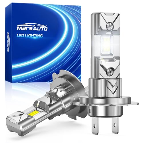 Image of Marsauto M1C H7 30000LM LED Fog Light, Fanless IP68 Plug & Play - 2 Pack | 1:1 mini no adapter, plug & play, fits BMW Audi VW Mercedes, IP68 waterproof, 5-min install