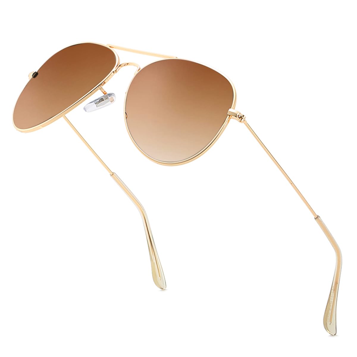 GenericAviator Men's Fashion Driving Sunglasses for Men Women metal Ultralight Frame Mirror Tempering Glass Black Red