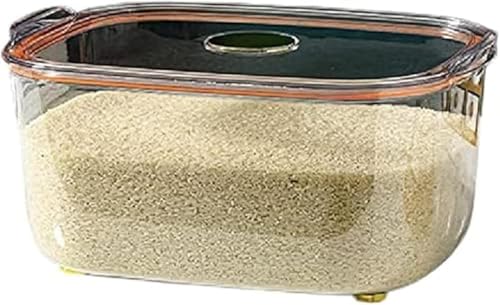 KOKUMON 密閉式米びつ 5-10kg 容量対応 お米・小麦粉多用途保存容器 冷蔵庫対応ライスストッカー おしゃれデザイン米櫃 防湿防虫こめびつ 米入れ 家庭用米保存専用容器 駄米防止密閉米櫃 キッチン収納に最適