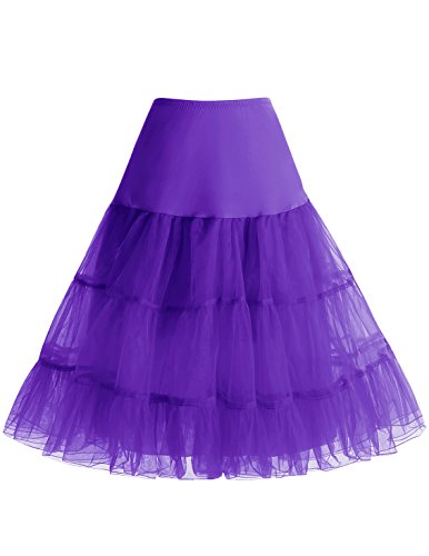 Image of Bbonlinedress Women's 50s Petticoat Skirt Vintage Tutu Crinoline Underskirt 25 inch