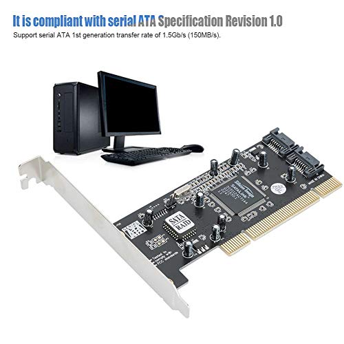 Carte d'extension PCI SATA 150 à 2 canaux RAID pour ordinateurs Windows - 5
