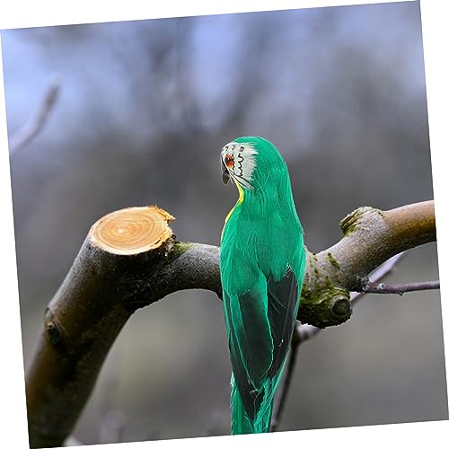 Perroquets artificiels en mousse verte bleue rouge oiseau déco