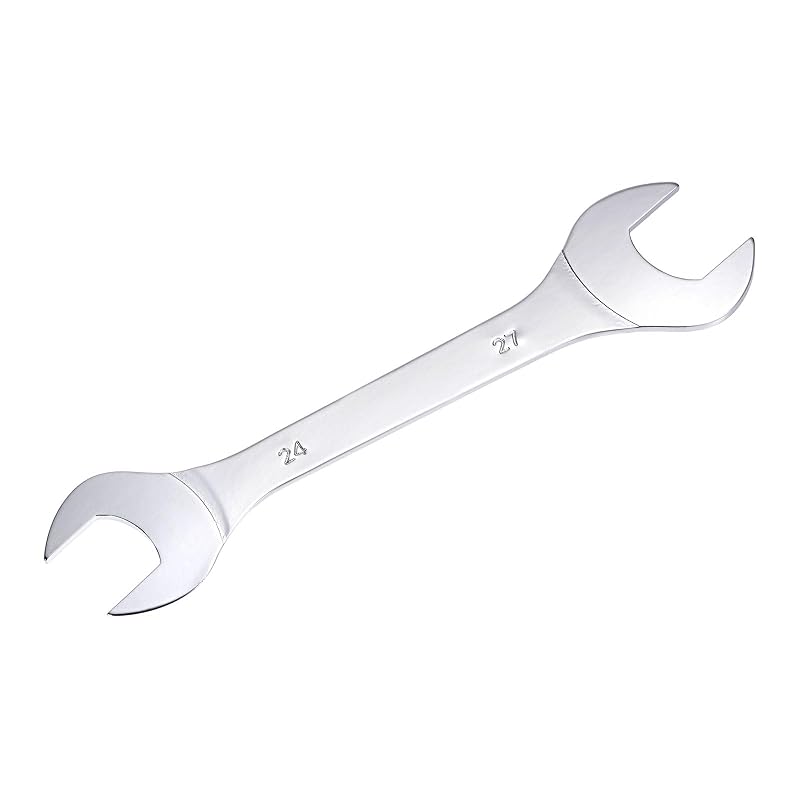 Chave de Boca Fina 24 x 27 mm em Aço de Alto Carbono com Acabamento Cromado Polido uxcell