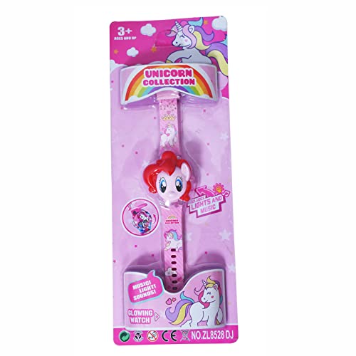 Image of Kids Watch for Boys and Girl Unicorn 3D Light Led Glowing Watch with Music Tune and Face Cover Multicolor Digital Light Boys Watch for Kids Age 3-12 Year Old Birthday Gift (Unicorn)