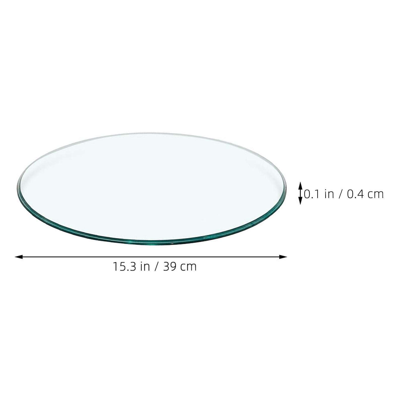 ULTECHNOVO Gehärtetem Glas Glastischplatte Runde, Tischplatte Klare