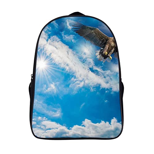 Sac à dos scolaire aigle 3D enfants - Cartable élégant unisexe étudiants 40x28x16cm