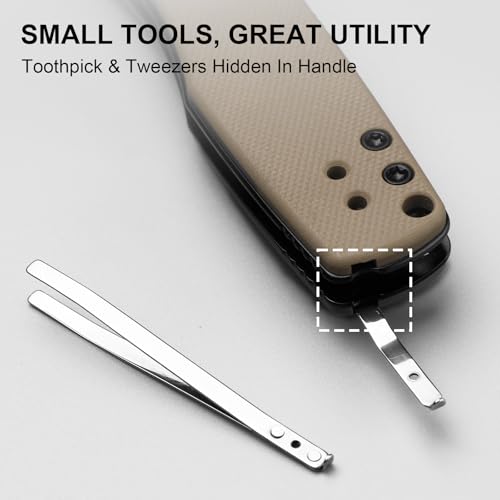 Image of Kizer Aegis EDC Pocket Knife, 2.8 inch D2 Steel Drop Point Folding Knife