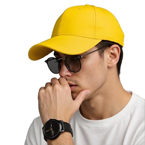 Image of Tomorrow Adjustable Baseball Cap - Unisex Cotton Snapback Trucker Hat with Sun Protection, Perfect Outdoor & Sports Cap for Men and Women