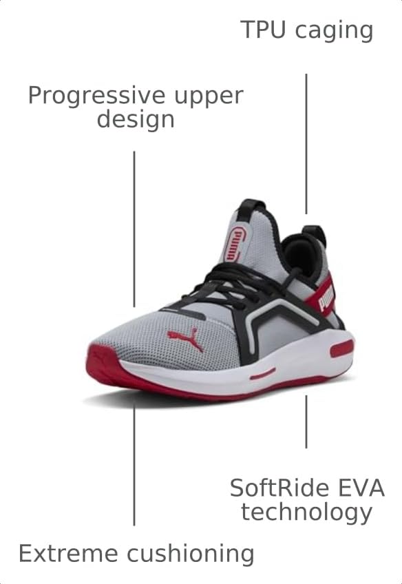 Image of PUMA Mens Softride Enzo 5 Running Sneakers Shoes - White