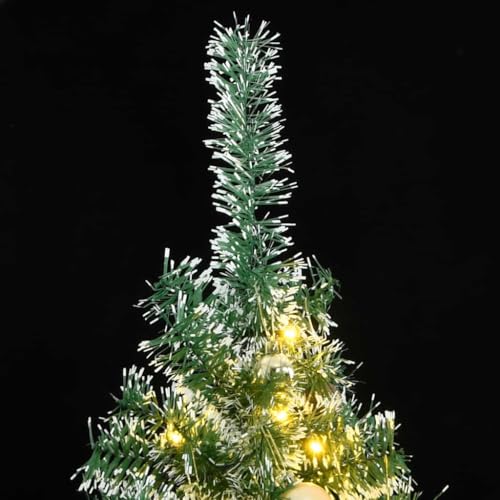 Árbol de Navidad artificial de 210 cm con 300 luces LED integradas y piñas 2