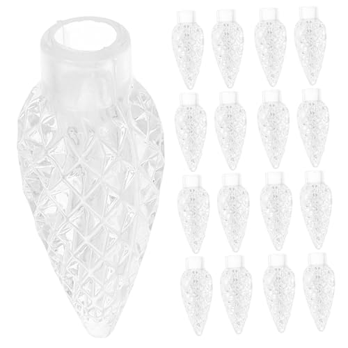 MUCKLILY 100pcs Replacement String Light Bulb Covers Waterproof Decorative Light Covers for Indoor/Outdoor Use Compatible Christmas and Party