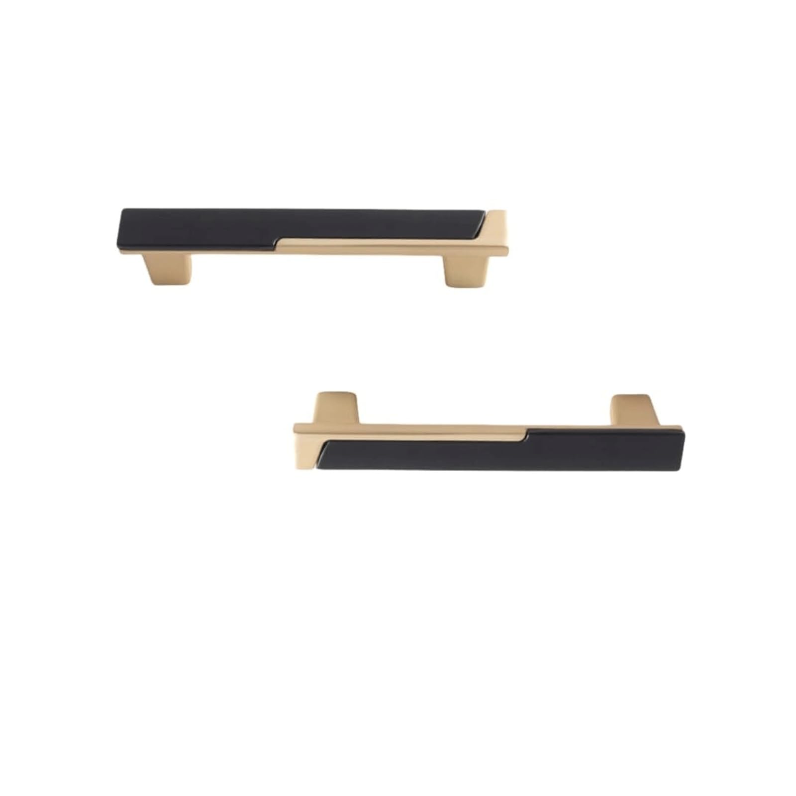 LCANALLYMS Kitchen Cabinet Handles, 2 Pack Cabinet Handles Modern Zinc Alloy Dresser Knobs Drawer Pulls for Cupboard Closet Bathroom Kitchen Hardware(Gold,96 mm)