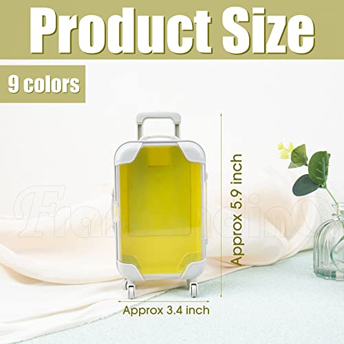 Framendino, 10 Pack Storage Box Luggage Packaging Candy Suitcase Mini Trolley Empty Case Tools (9 Colors)2