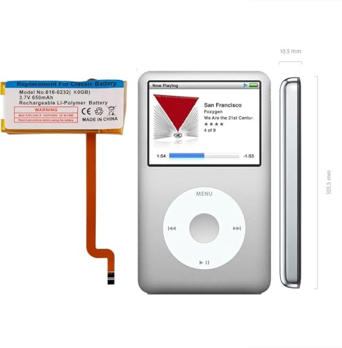 Image of Replacement Battery for Classic 5th 6th 7th Gen 160GB A1136 616-0232 +Warranty
