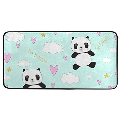Tapis de cuisine antidérapant super confortable design panda