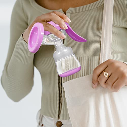 Manual Breast Pump, Silicone Hand Pump For Breastfeeding, Small Portable Manual Breast Milk Catcher Baby Feeding Pumps & Accessories #TOP4