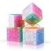 Produktbild Gobus Spielzeug Cube Bulk 2x2 3x3 4x4 5x5 Zauberwürfel Cute Jelly Stickerless Puzzle Cubes Set, Packung mit 4 Puzzle Cubes Collection