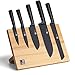 Produktbild Richardson Sheffield Messerblock NOX, magnetisch, inkl. 5-teiliges Messerset, Spickmesser, Santokumesser (1 x kurz, 1 x lang), Allzweckmesser, Brotmesser, Magnet Messerblock, Messerhalter Messermagnet