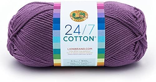 Lion Brand Yarn Company Cotton Yarn, 100 Percent Cotton, White