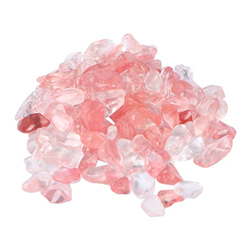 XCSSKG Pietre di cristallo per acquario di ciottoli rosa-pesci, ghiaia, rocca per acquario, terrari, giardinoFlower, vaso, vetro e vasi decorazione