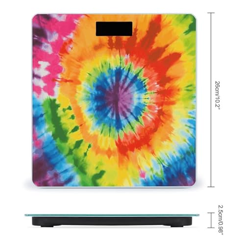 Báscula Digital para Baño con Diseño Tie Dye y Capacidad 400lb miniatura 2
