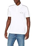 Regular Fit Armani Exchange Mens Polo Shirt, White, M