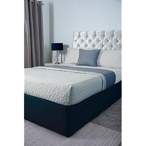 Belledorm 100% Jersey Cotton Divan Bed Base Wrap, Navy, Double Cover