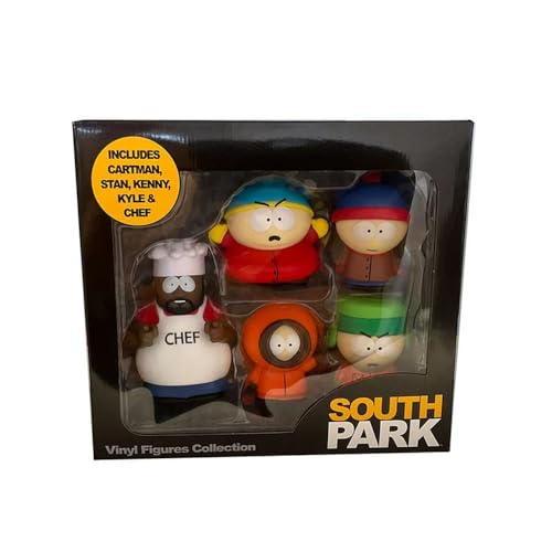 South Park Series 2 Vinyl Mini Figures 5 Pack including Cartman, Stan, Kenny, Kyle & Chef