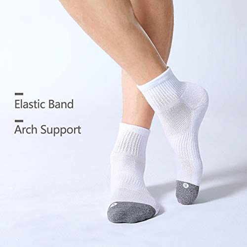 FITRELL Pacote com 6 meias atléticas masculinas acolchoadas esportivas de corrida 7-9/9-12/12-15, Br