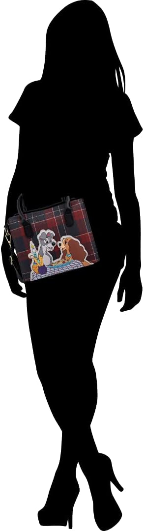 Loungefly Disney Lady And The Tramp Plaid Dinner Crossbody