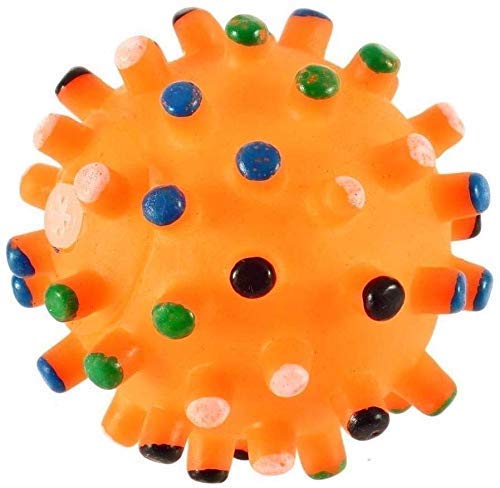 PSK PET MART Chew Rubber Spike Squeaker Sound Ball Toy for Small to Medium Pets Color May Vary (B07Z65SQNY) Amazon Price History, Amazon Price Tracker