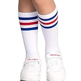 JINGYINYI Kinder, Fußballsocken, langer Schlauch, dünner Schnitt, Sommer, Junge, Baumwolle, rutschfest, Mittelschlauch, Badminton, Sport, Socken, Mädchen@A4
