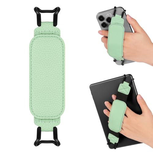 AXFEE Soporte De Mano para Leer En La Cama, 1Pc Correa Antideslizante para Tabletas, Agarre de Dedo Elástico Multifuncional Tableta para 6 8