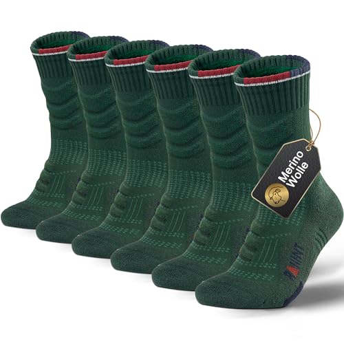 Chaussettes de compression mérinos anti-ampoules pour randonnée