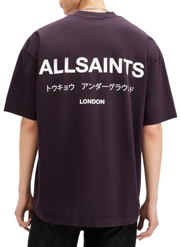Image of AllSaints Men's Underground Oversized Short Sleeve Crew Neck Shirt