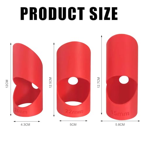 3 Stück Gehrungslade Rohrisolierung,Rohrisolierung Schneidehilfe,Größe 15 mm, 22 mm und 28 mm Rohrisolierung Schablone,Einfach zu Tragen und zu Verwenden,Verbessert Die Arbeitseffizienz (Rot)