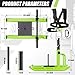 HARVOST Weight Sled Adjustable Height - Weight Training Pull Sled Gym Equipment for Fitness Strength & Speed Training, Suitable for 1