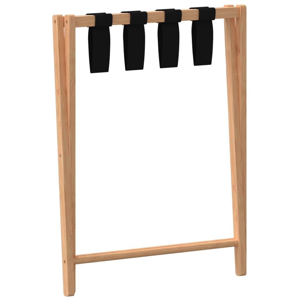 vidaXL Portabagagli 68,5x38x58 cm Bambù