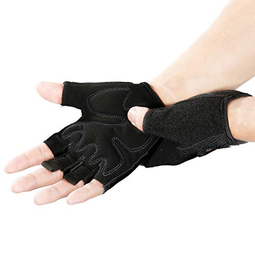 Luvas VORCOOL masculinas e femininas para academia com meio dedo, esportivas, treinamento, pulso, an