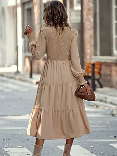 Robe midi décontractée ajustée pour affiner la taille sans serrer - 3