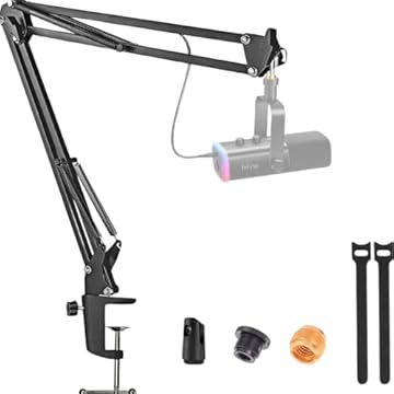 Braço Articulado Compatível com Fifine Rgb (A2 A6 A7 A8 Plus) XLR AM8 RGB K688 K669 K726 K670 K651 K658 K678 K690 Bm63 T669 T732 T683 SFM2 Ampligame