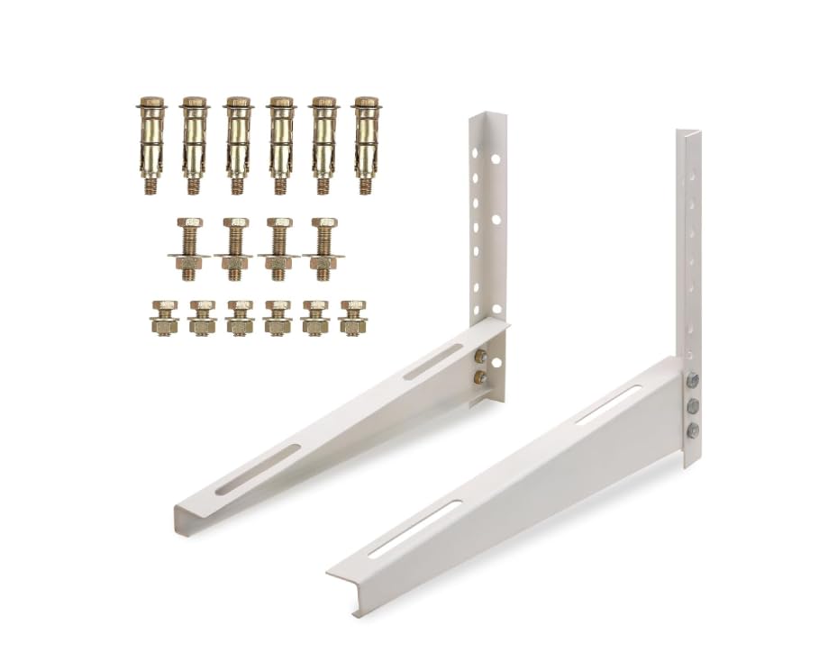 Heavy Duty Iron AC Outdoor Unit Wall Mount Bracket Stand, Paint Coated Rust-Proof Finish, Supports up to 200 kg-picture-26