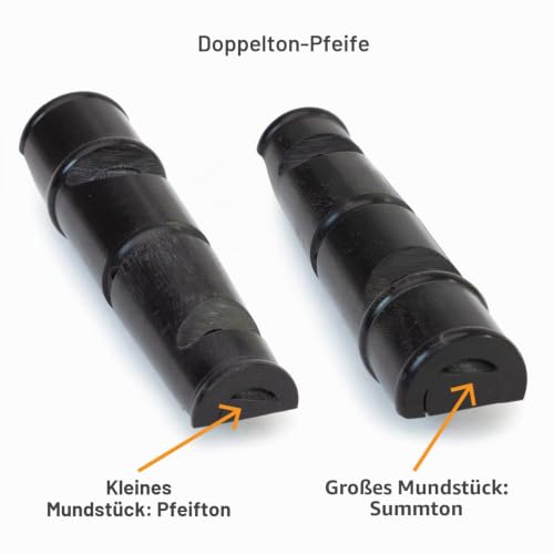 Arquivet Büffelhornpfeife für Hunde mit Kordel – Hundepfeife für Hundetraining und Training – Hundepfeife – Hundepfeife – Hundepfeife – 9 cm, 1 Stück (1 Stück)