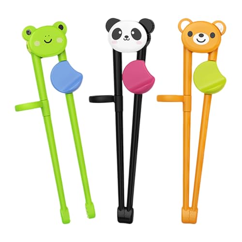 Pack De 3 Palillos Infantiles, Palillos De Práctica Infantil, Vajilla Infantil, Palillos Lindos De Dibujos Animados, Palillos Auxiliares Infantiles