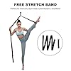 ZELUS Portable Ballet Barre for Home Gym | Freestanding Dance Exercise Equipment for Home Workouts Fitness Flexibility Training with Stretch Band and Tote (5ft, Silver)