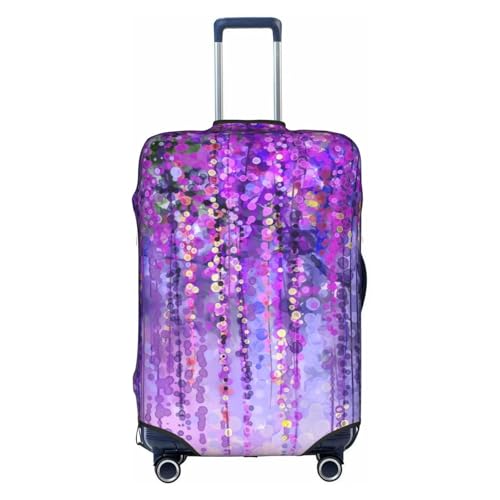 Housse de valise contre les rayures arbre floral blanc taille S