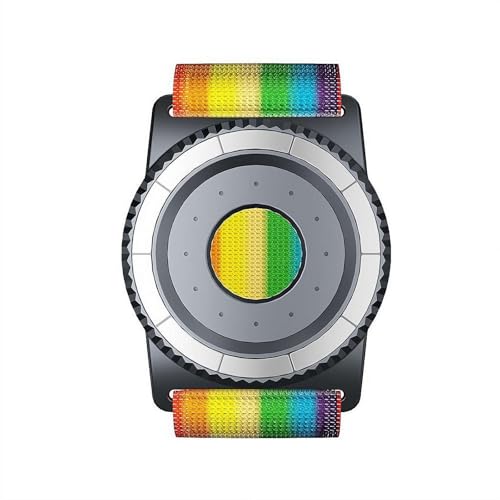 Brazalete magnético para iPhone y Android, agarre giratorio de 360°, cordón seguro, ajuste ajustable para correr y deportes al aire libre (correa gris colorida)