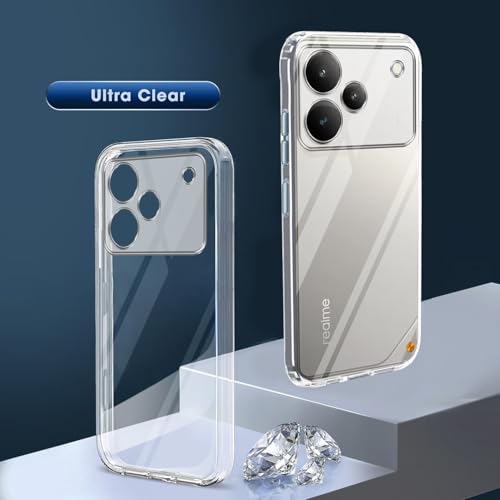 Image of Jkobi Realme P4 (Clear Shockproof Case with Camera Protection | Soft and Flexible | Transparent)