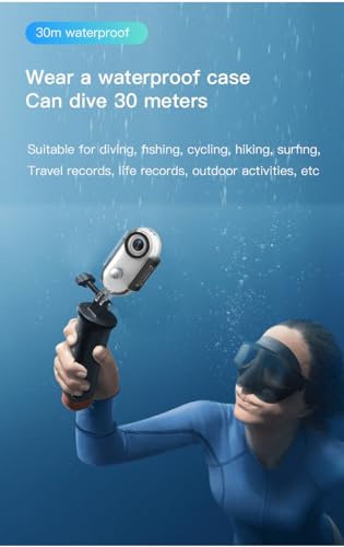 Mini cámara Deportiva WiFi, cámara de acción de pulgar 4K HD, lente gran angular de 120°, hasta 30 metros de profundidad, adecuada para cascos de salpicadero de motocicletas y automóviles. (Blanco) - imagen 5