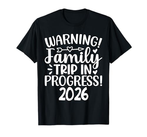 Viaje Familiar de Advertencia en Curso 2026 Camiseta